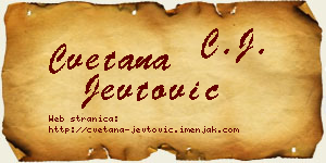 Cvetana Jevtović vizit kartica